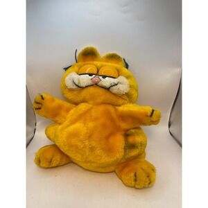 Vintage Garfield Plush Full Body Hand Puppet 80s 1980s 12" Dakin 1981